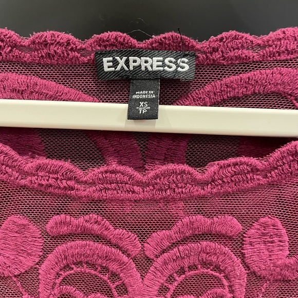 Express Sheer Lace Blouse XS - Picture 3 of 4